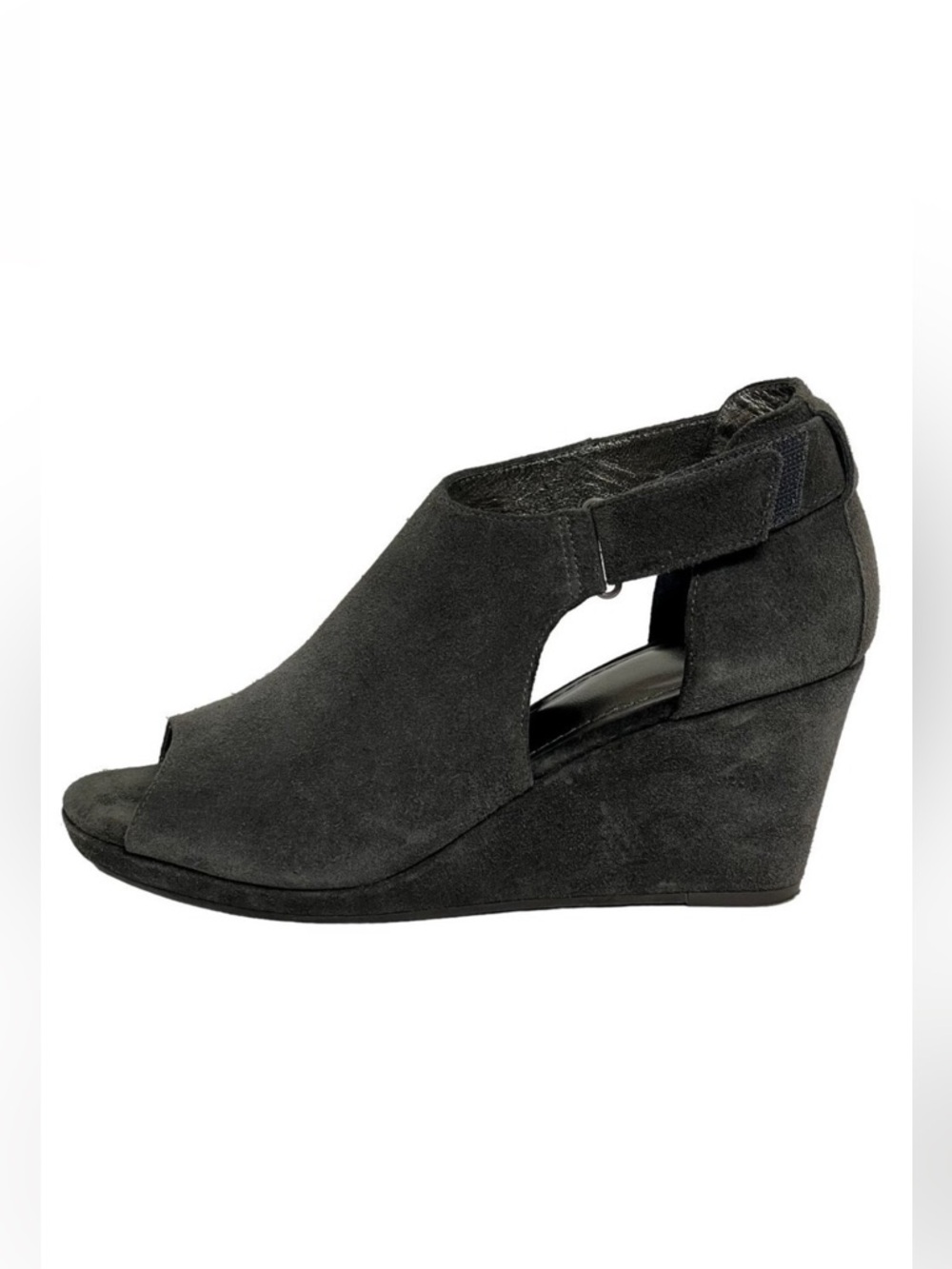 Johnston & Murphy Suede Wedge Open Toe Sandal